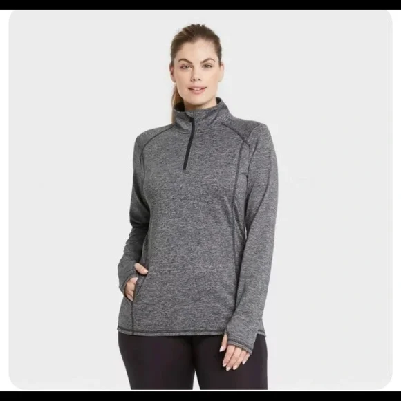 All in Motion Moisture Wicking Pullover Shirt with Side Pocket Active Wear - Picture 2 of 7